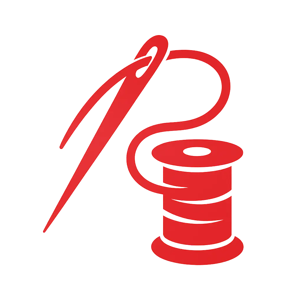 Skrädderi ikon – nål och tråd