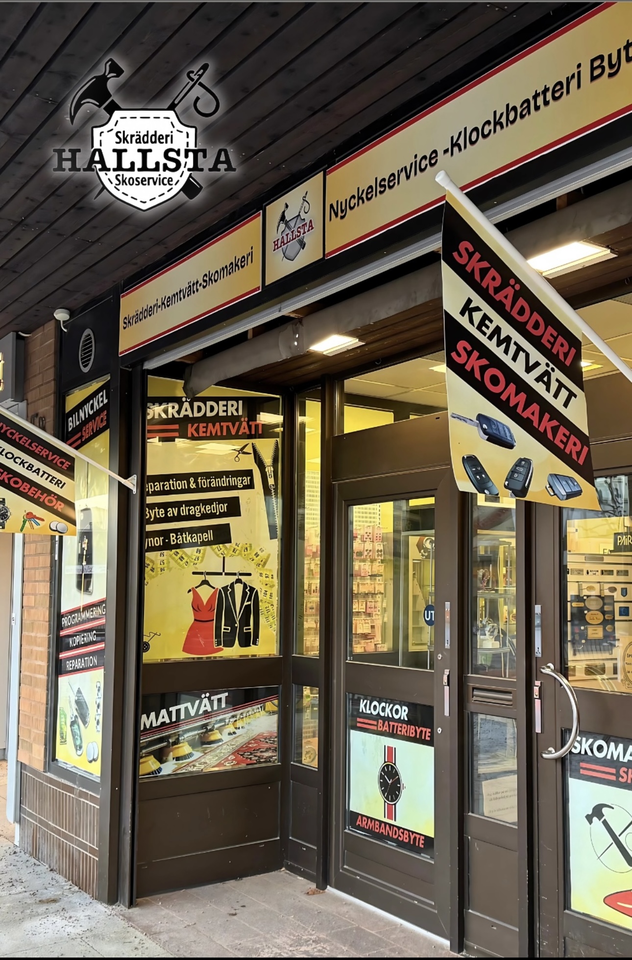 Hallsta Skrädderi & Skoservice – butik på Hammartorget 5, Hallstahammar